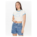 Tommy Jeans Tričko Homegrown DW0DW15478 Biela Cropped Fit