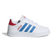 Juniorská rekreačná obuv ADIDAS Breaknet cloud white blue rush vivid red