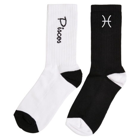 Zodiac Socks 2-Pack Black/White Fish mister tee