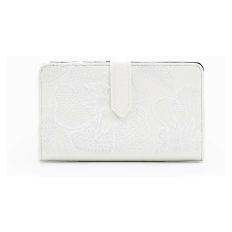 Peňaženka Desigual dámsky, biela farba