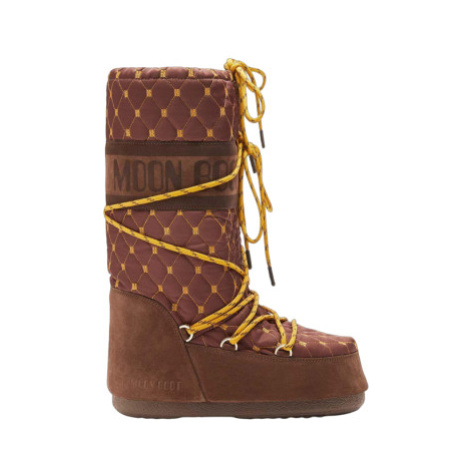 Vysoké zimné topánky MOON BOOT Icon Quilted brown