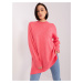 Coral long oversize sweater