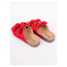 Yoclub Dámske sandále Slide OKL-0079K-3200 Červená farba