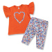2dielny letný set pre bábätká - Valentine, oranžový