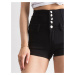 Black high-waisted shorts