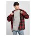 Teddy lined plaid jacket red/black