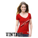New Jersey Devils dámske tričko red Vintage Deep