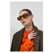Slnečné okuliare Gucci GG1215S dámske, hnedá farba