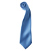 Premier Workwear Saténová kravata - Stredne modrá
