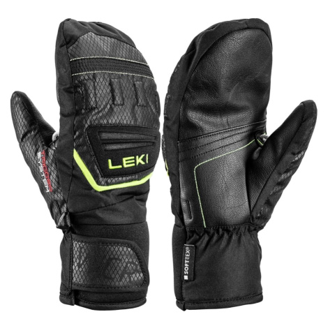 Leki WCR Team 3D Junior Mitt black-ice lemon
