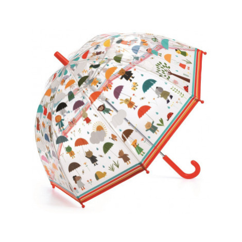 Detský dáždnik – pod kvapkami dažďa