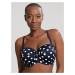 Vrchný diel plaviek Swimwear Anya Riva Spot Bandeau Bikini navy/vanilla SW1453