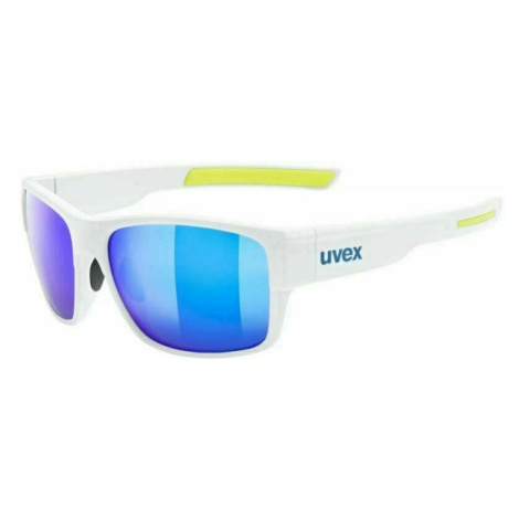 UVEX ESNLT Spirit Urban White Mat/Mirror Blue Cyklistické okuliare