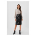 Skirt made of imitation leather