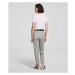 Nohavice Karl Lagerfeld Tailored Jersey Trousers Šedá