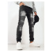 Men's Black Denim Joggers Dstreet