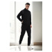 33328 Dewberry Mens Tracksuit Set-BLACK