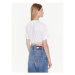 Tommy Jeans Tričko DW0DW15167 Biela Cropped Fit