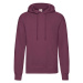 Burgundy men's sweatshirt Hooded Sweat Fruit of the Loom