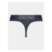 Calvin Klein Underwear Stringové nohavičky 000QF6774E Tmavomodrá