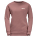 RUŽOVÁ DÁMSKA MIKINA JACK WOLFSKIN ESSENTIAL CREWNECK W 1710132-3068