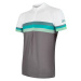 Men's Jersey Sensor Cyklo Summer Stripe Grey/Green