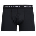 JACK & JONES Boxerky  čierna / biela