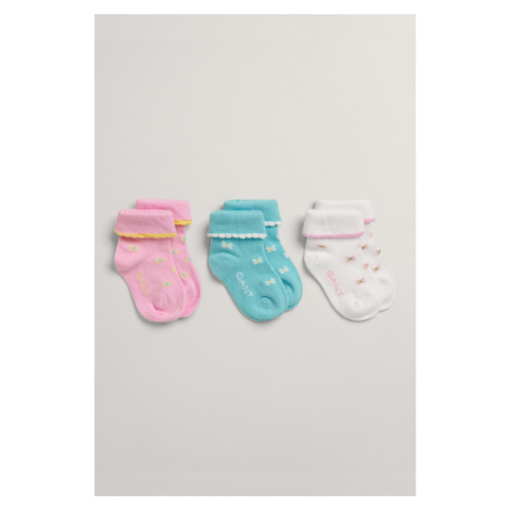 PONOŽKY GANT SOCKS 3-PACK LAGOON