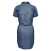 JDY Košeľové šaty 'BELLA'  modrá