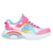 Farebné svietiace dievčenské tenisky Skechers Rainbow Racer 302300L-PKMT