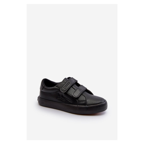 Children's Velcro Sneakers Big Star Black