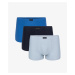 3-PACK Pánske boxerky ATLANTIC modrá/navy/šedá