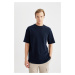 DEFACTO Comfort Fit Crew Neck Printed Short Sleeve T-Shirt