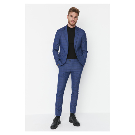 Pánske nohavice Trendyol Navy Blue