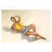 Paloma Amarillis-Turchese M-550 Swimsuit Yellow-Blue