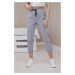 New Punto Trousers with Tie at the Waist - Grey