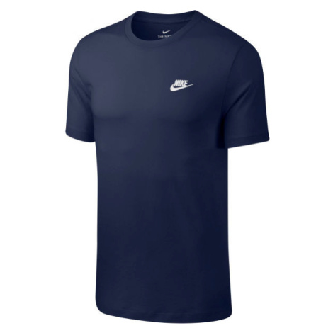 Nike SPORTSWEAR CLUB Pánske tričko, tmavo modrá, veľkosť