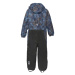 Chlapčenský zimný overal COLOR KIDS Coverall - AOP, stone blue