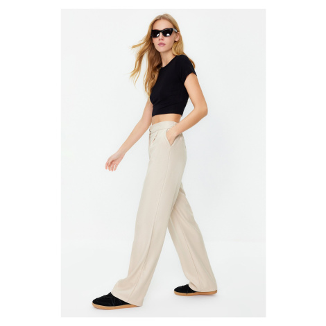 Trendyol Mink Straight/Straight Fit Woven Trousers