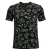 Men's T-shirt Under Armour Run Your Face Off Print SS Black