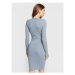 Guess Úpletové šaty Alexandra W2BK39 Z2V42 Modrá Slim Fit