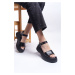 Riccon Alloshara Women's Sandals0012801 Black Skin