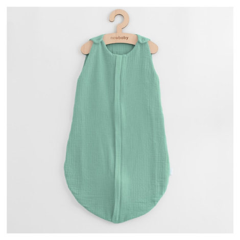 Mušelínový spací vak pre bábätká New Baby zelený, veľ:0-6 m, 20C52177