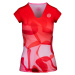 Women's T-shirt BIDI BADU Bella 2.0 Tech V-Neck Tee Red/Orange