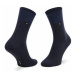 Tommy Hilfiger Súprava 3 párov vysokých dámskych ponožiek 701210532 Tmavomodrá