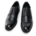 Pánska kožená derby obuv so všitými elastickými pásikmi 96-M-507-1