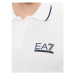 EA7 Emporio Armani Polokošeľa 3DPF19 PJ04Z 1100 Biela Regular Fit