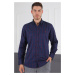 G719 DEWBERRY MEN'S SHIRT-NAVY-BURGUNDY