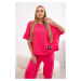 Women's set T-shirt + pants - pink