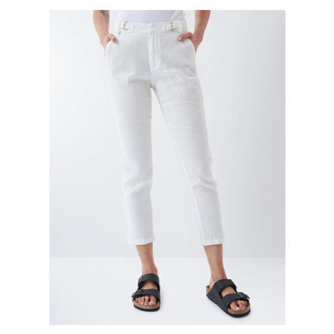 Chino nohavice pre ženy Salsa Jeans - biela